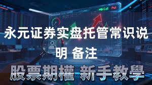 永元证券实盘托管常识说明 备注