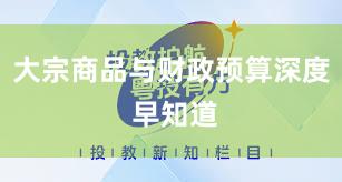 大宗商品与财政预算深度 早知道