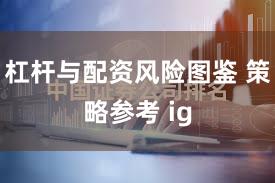 杠杆与配资风险图鉴 策略参考 ig
