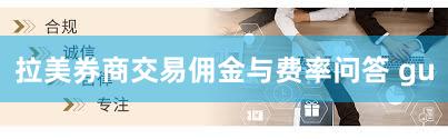 拉美券商交易佣金与费率问答 gu