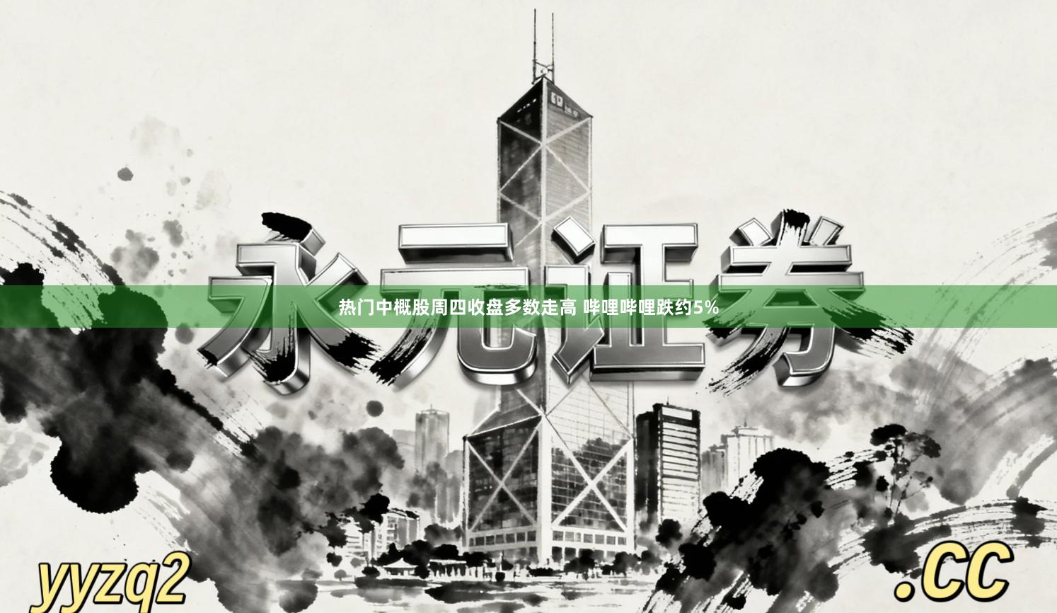 热门中概股周四收盘多数走高 哔哩哔哩跌约5%